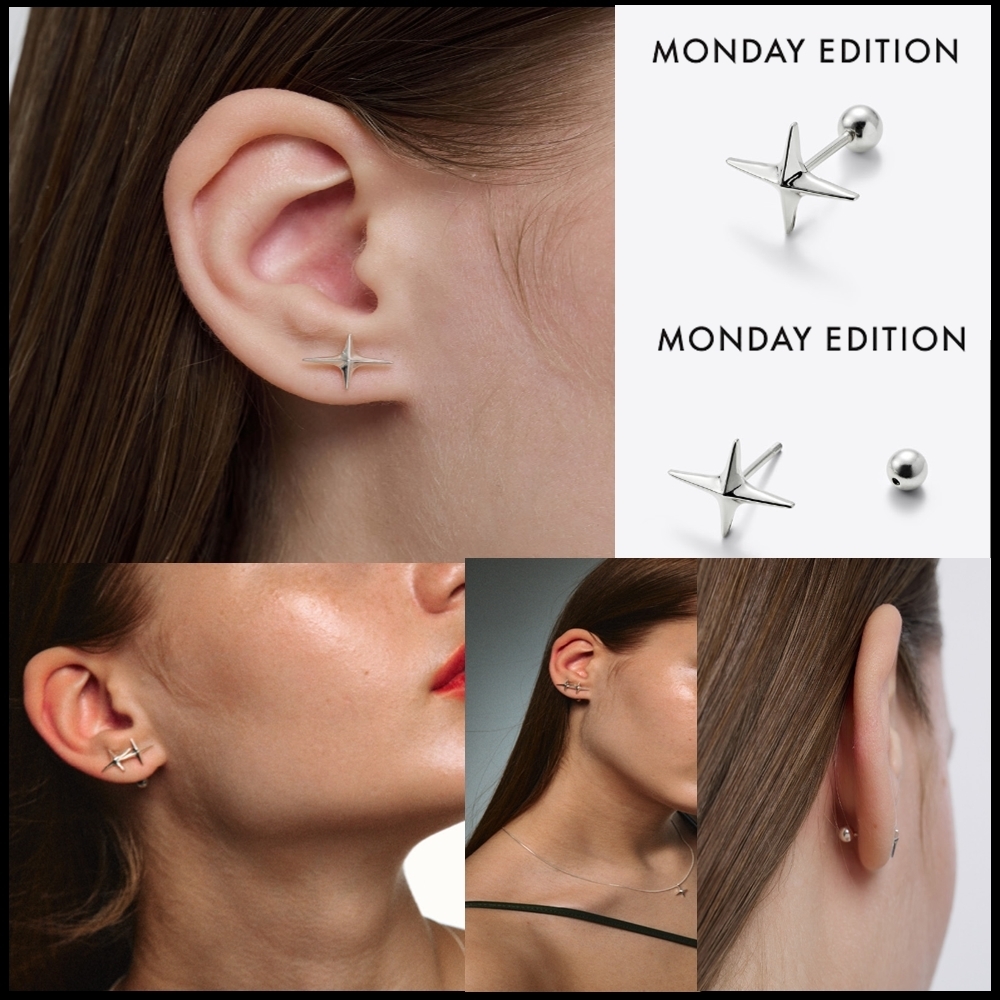 韓国人気MONDAY EDITION★Fleeting Light Point Barbell ピアス