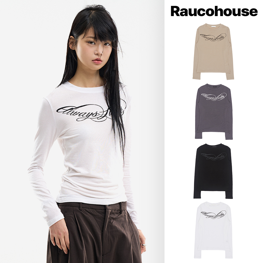 【Raucohouse】Satisfy lettering graphic T-shirt