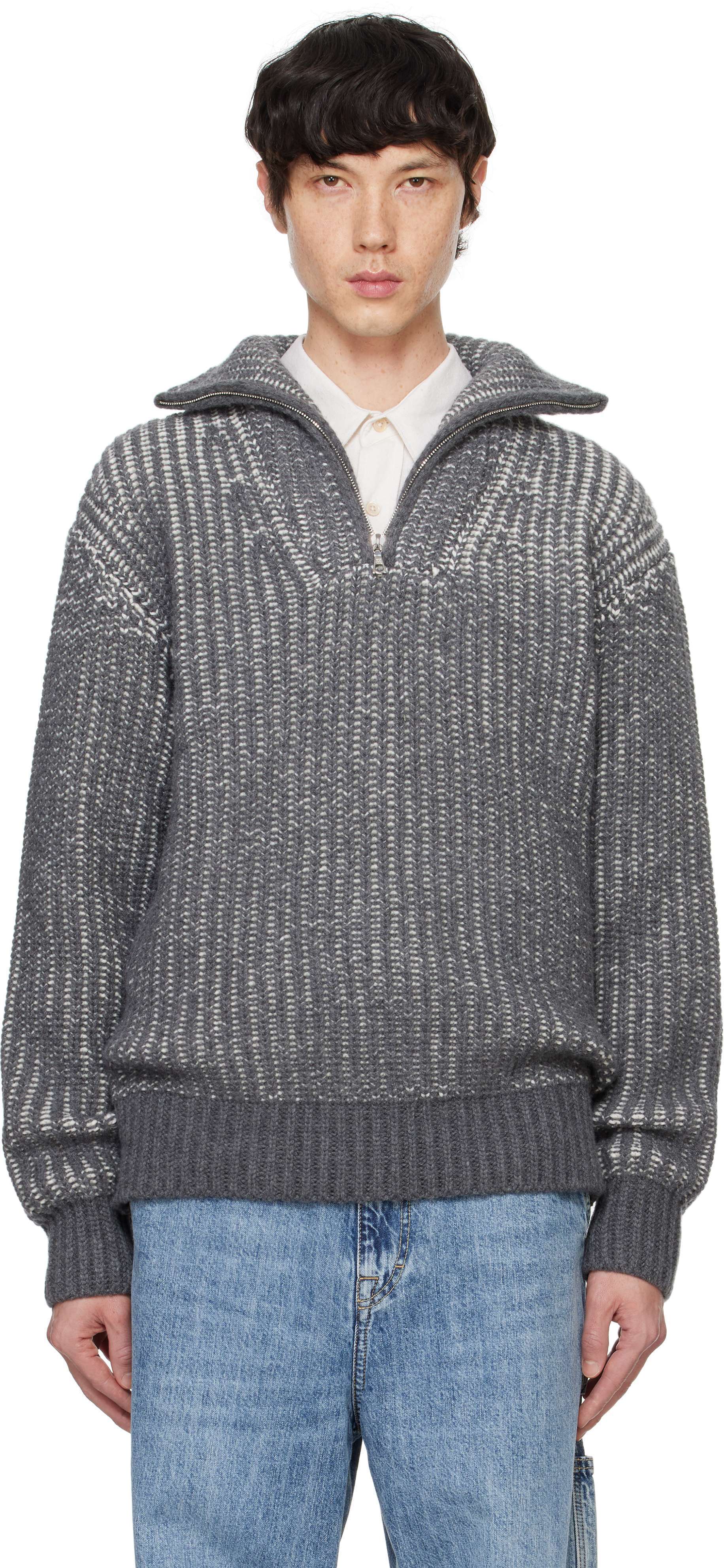【関税込み】Officine Generale グレー Tarek セーター