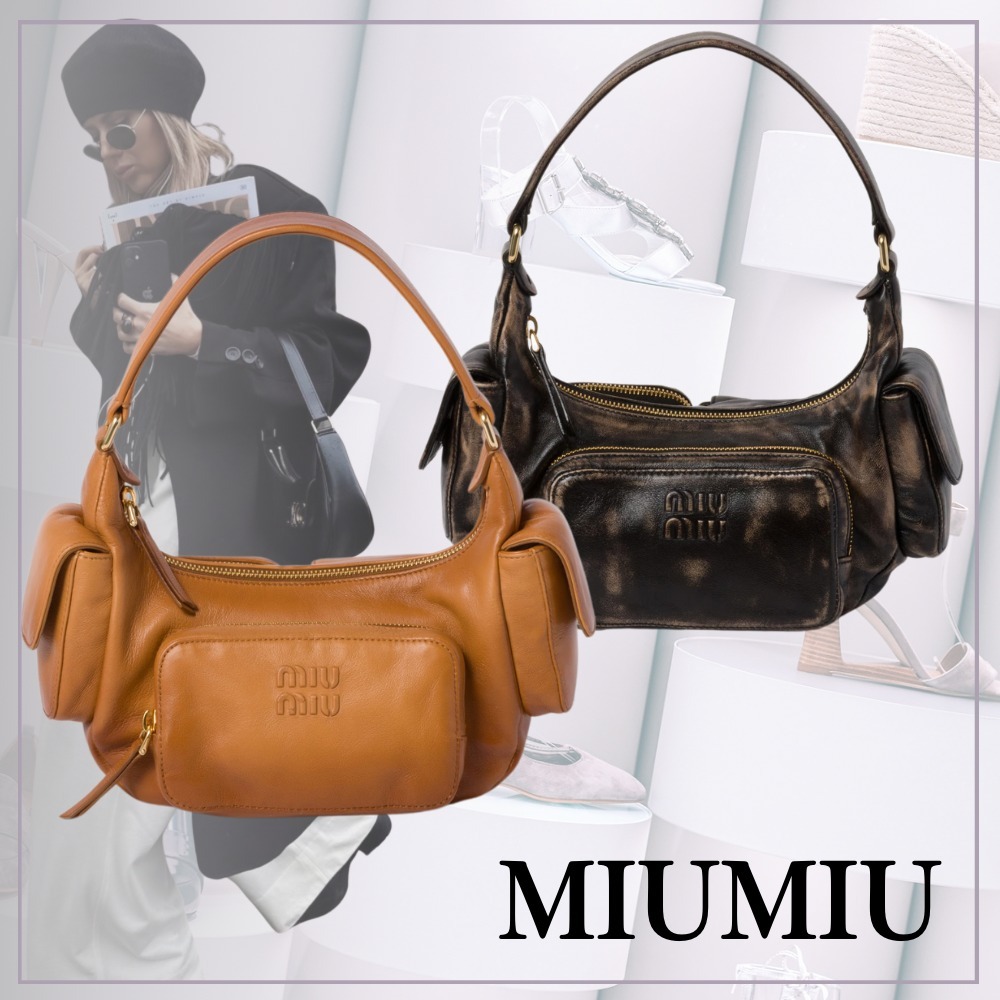 【日常をセンスアップする】MIUMIU ナッパ ポケット バッグ