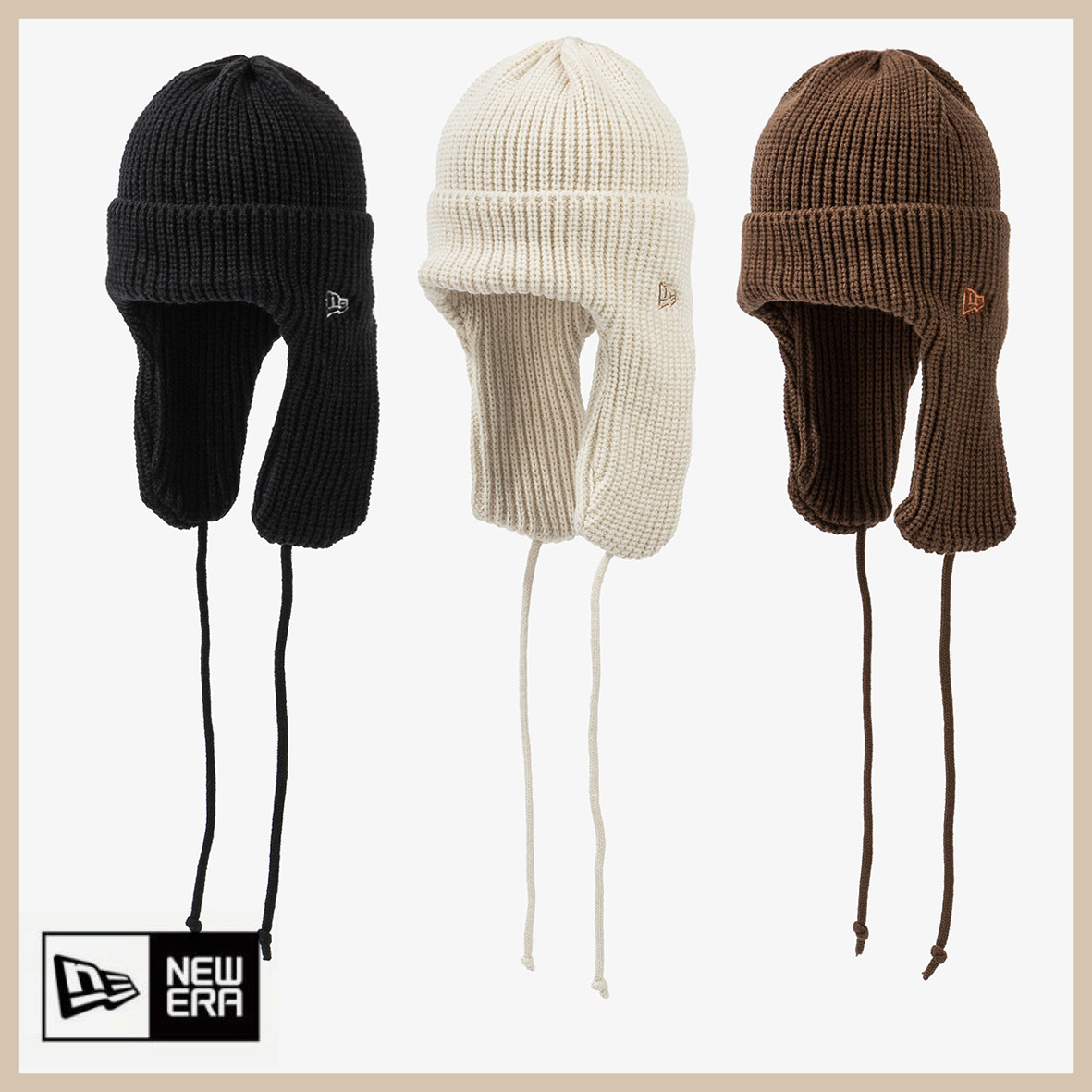 Newera ★ BASIC CUFF KNIT TRAPPE.R 無料送料