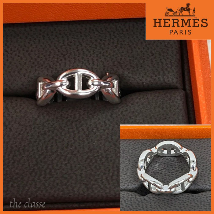 【人気デザイン♪】HERMES  シェーヌダンクル リング 指輪