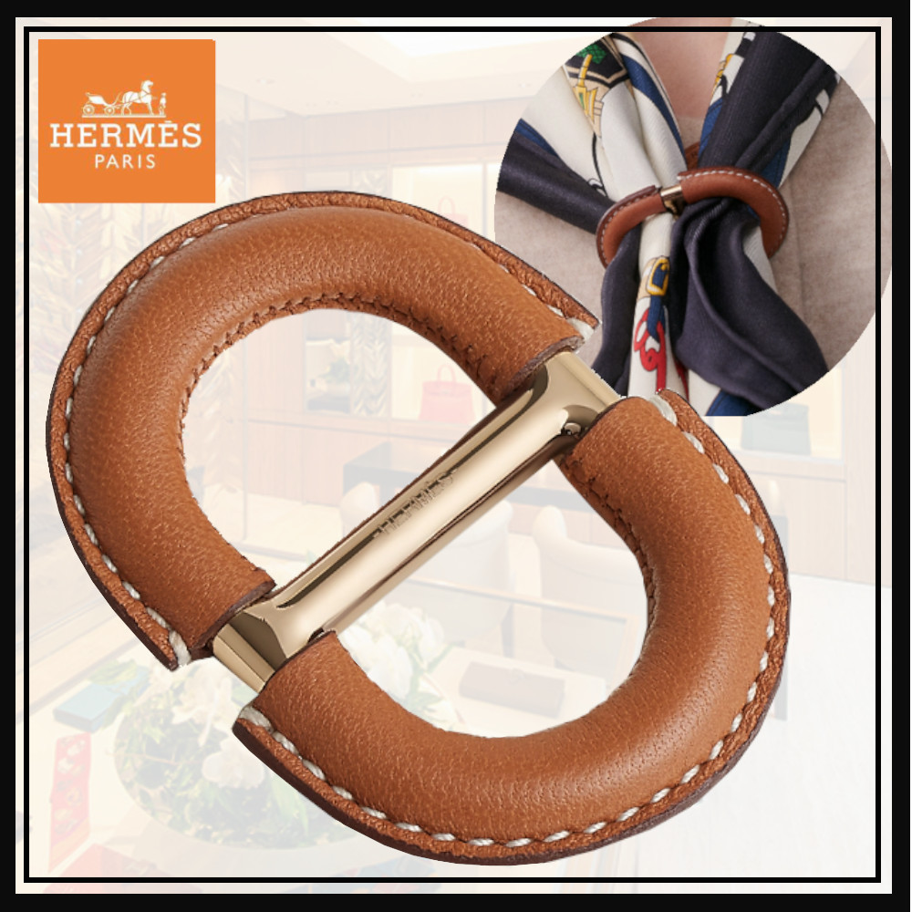 【万能アイテム♡ギフトにも♪】HERMES スカーフリング