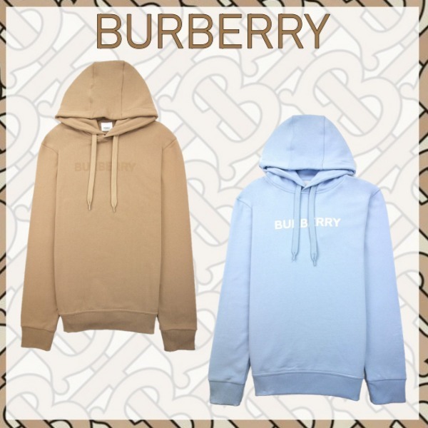 ☆BURBERRY☆ ロゴプリント コットン フーディー