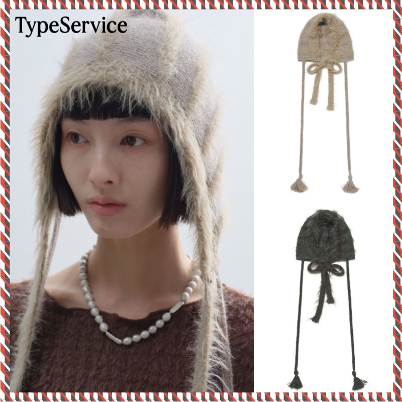 【typeservice】24fw Strap Fur Hat
