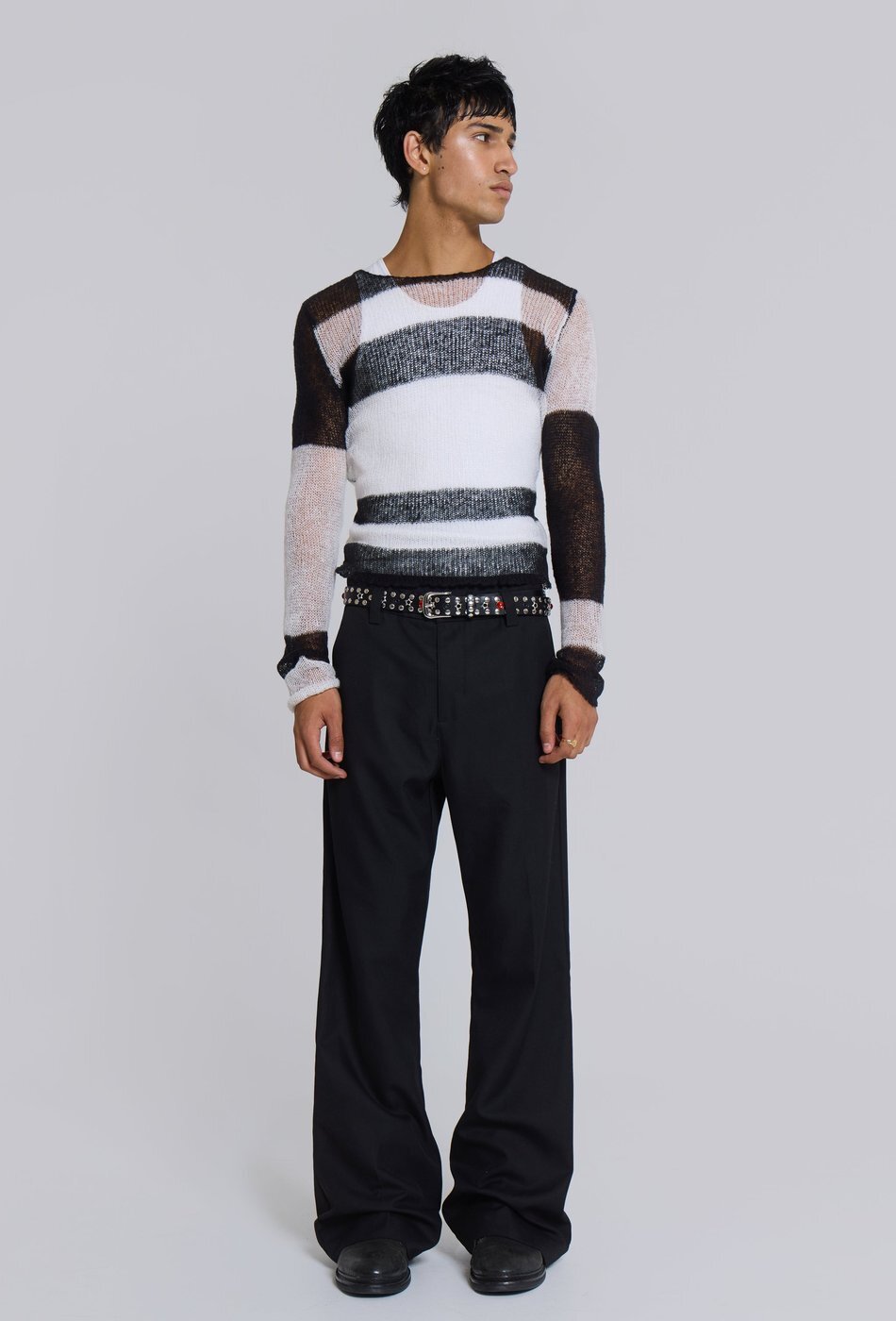 *JADED LONDON* Black Stacked Bootcut Suit Pants 送料込み JADED LONDON* Black Stacked Bootcut Suit Pants 送料込み