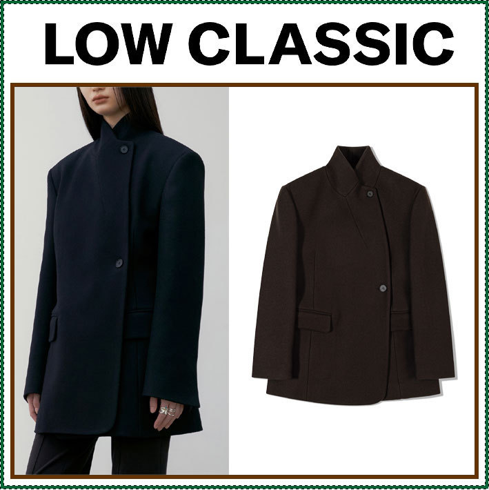 【LOW CLASSIC】 SLIM FIT WOOL COAT /追跡付