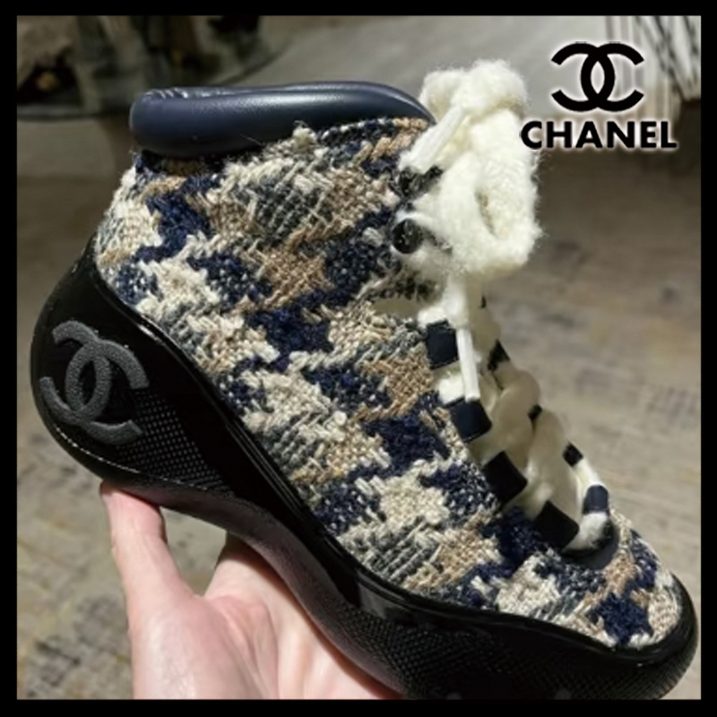 国内発送【お洒落なツイード】CHANEL ココ ネージュ スニーカー