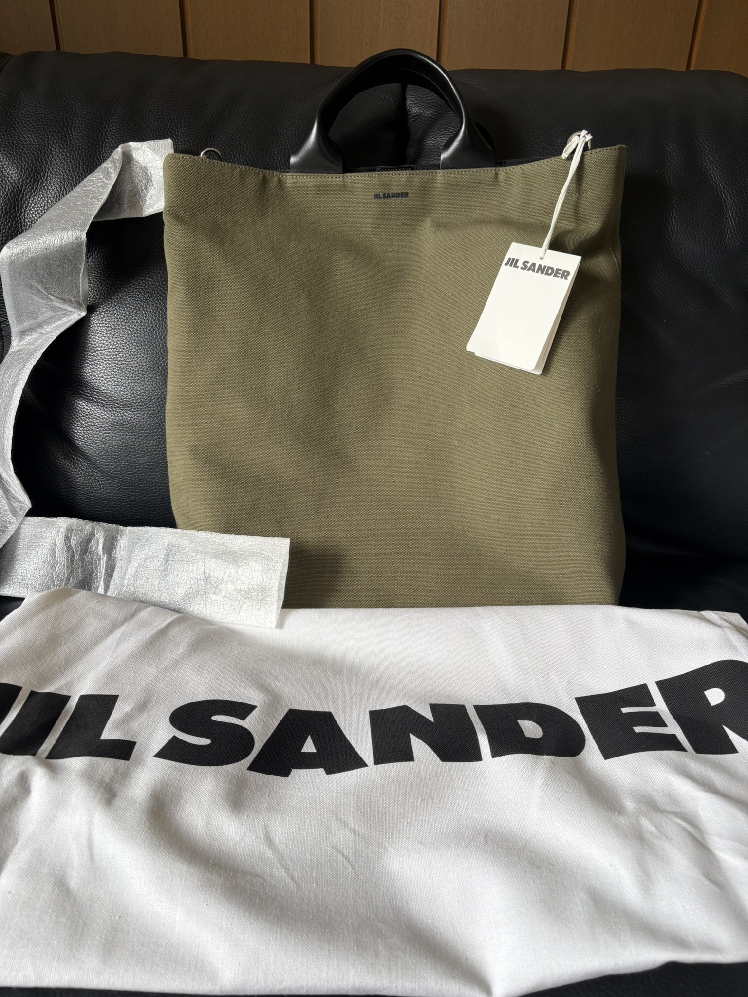 関税送料込♡Jil sander キャンバスショッパーバッグ