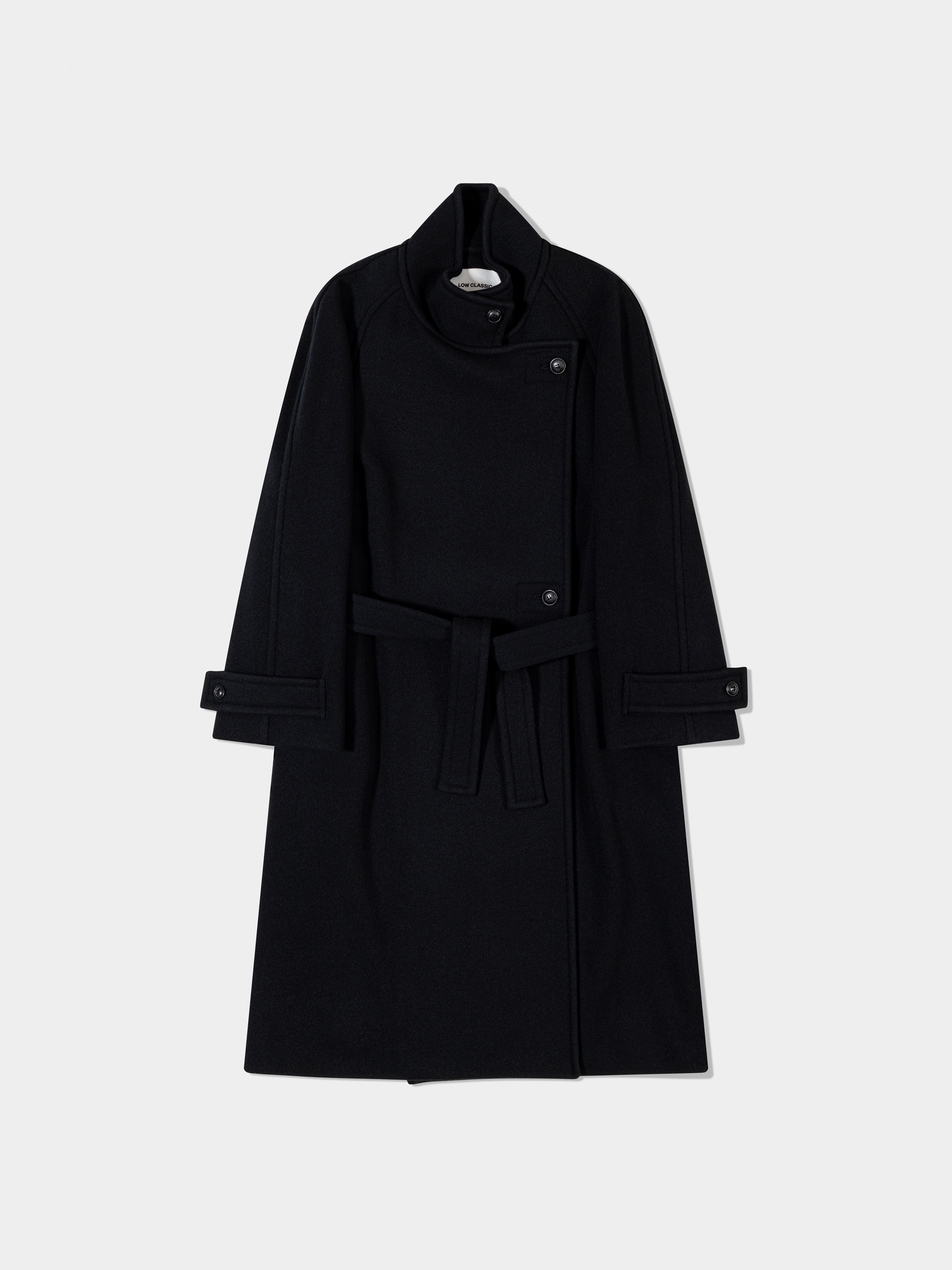 [LOW CLASSIC] SOFT WOOL TWILL WRAP COAT ☆送料込☆ LOW CLASSIC】 SOFT WOOL TWILL WRAP COAT /追跡付 (LOW CLASSIC