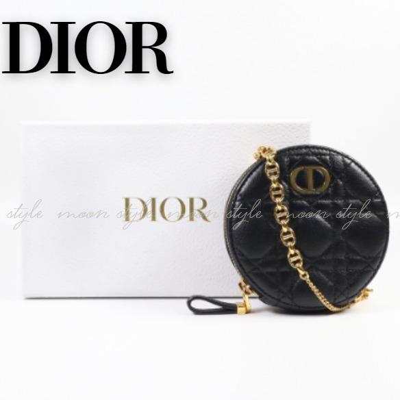 DIORディオール★CARO ラウンドポーチ ショルダー Aランク