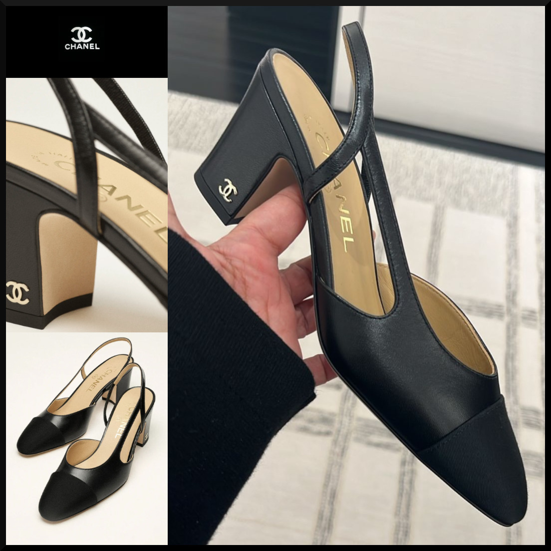 【エレガント☆】CHANEL スリングバック シューズ