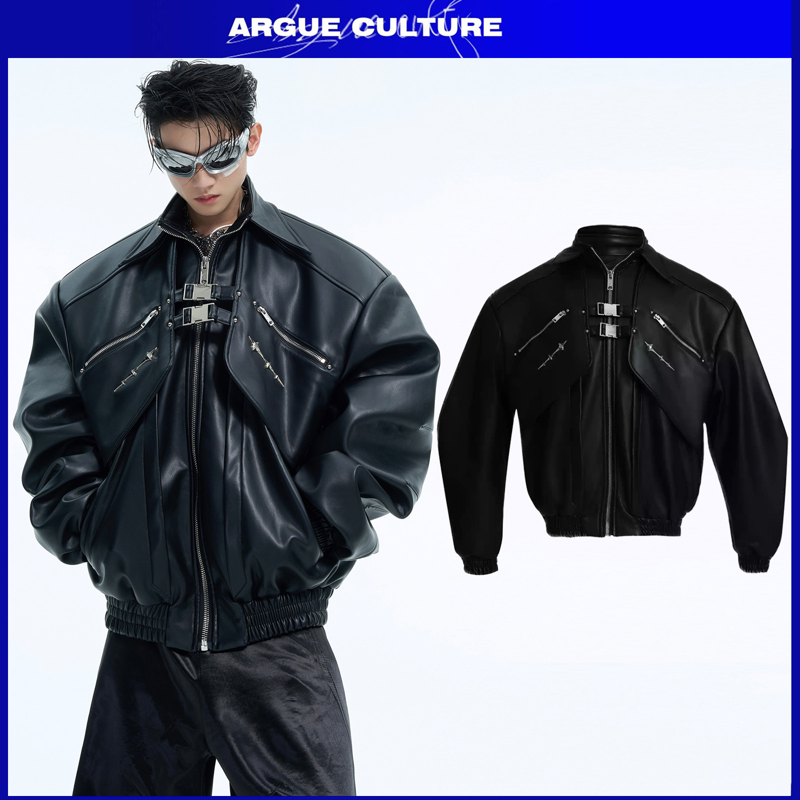 Argue Culture ライダースジャケット 厚手 シルエット