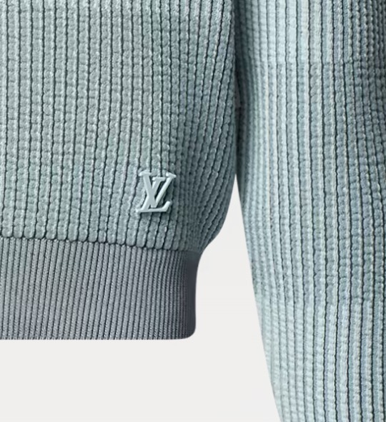 Louis Vuitton《ジャカードコットンクルーネック》ブルー 直営店