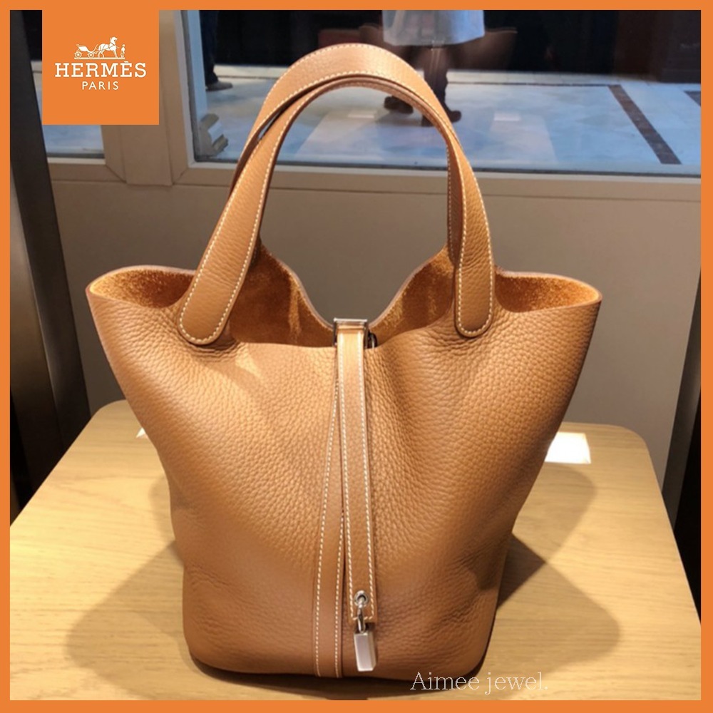 ★超入手困難【HERMES】ピコタンロック22 ハンドバッグ ゴールド