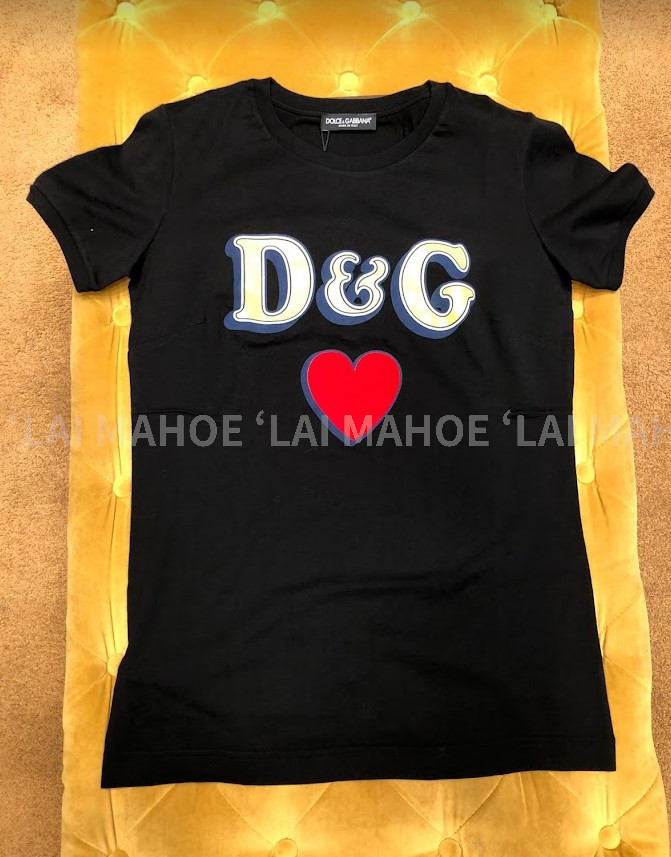 DOLCE & GABBANA レディース D&G ハート Tシャツ