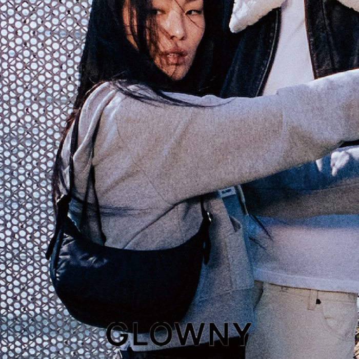 バックパック・リュック GLOWNY X LESPORTSAC GY MINI CRESCENT HOBO BLACK