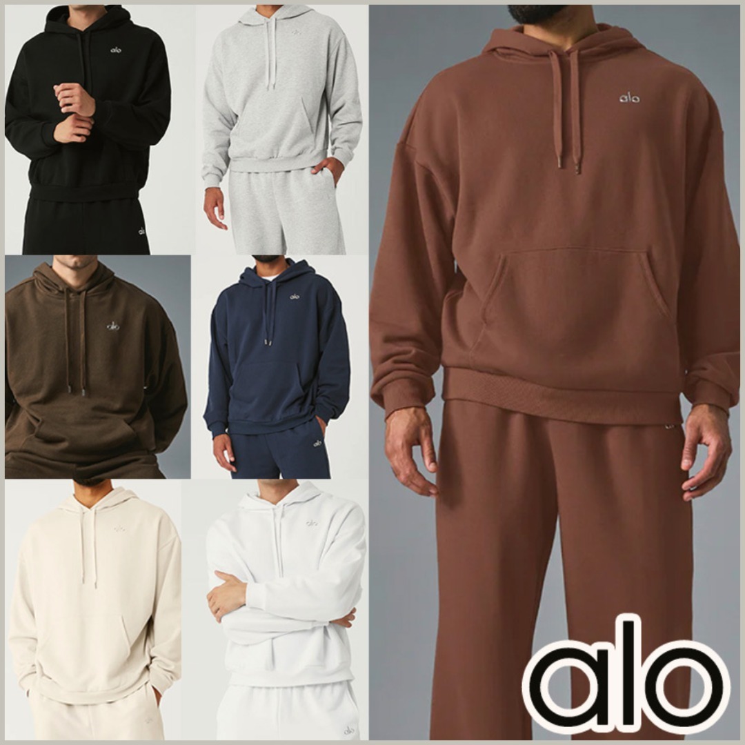 【Alo Yoga】Accolade Hoodie ロゴ パーカー フーディー