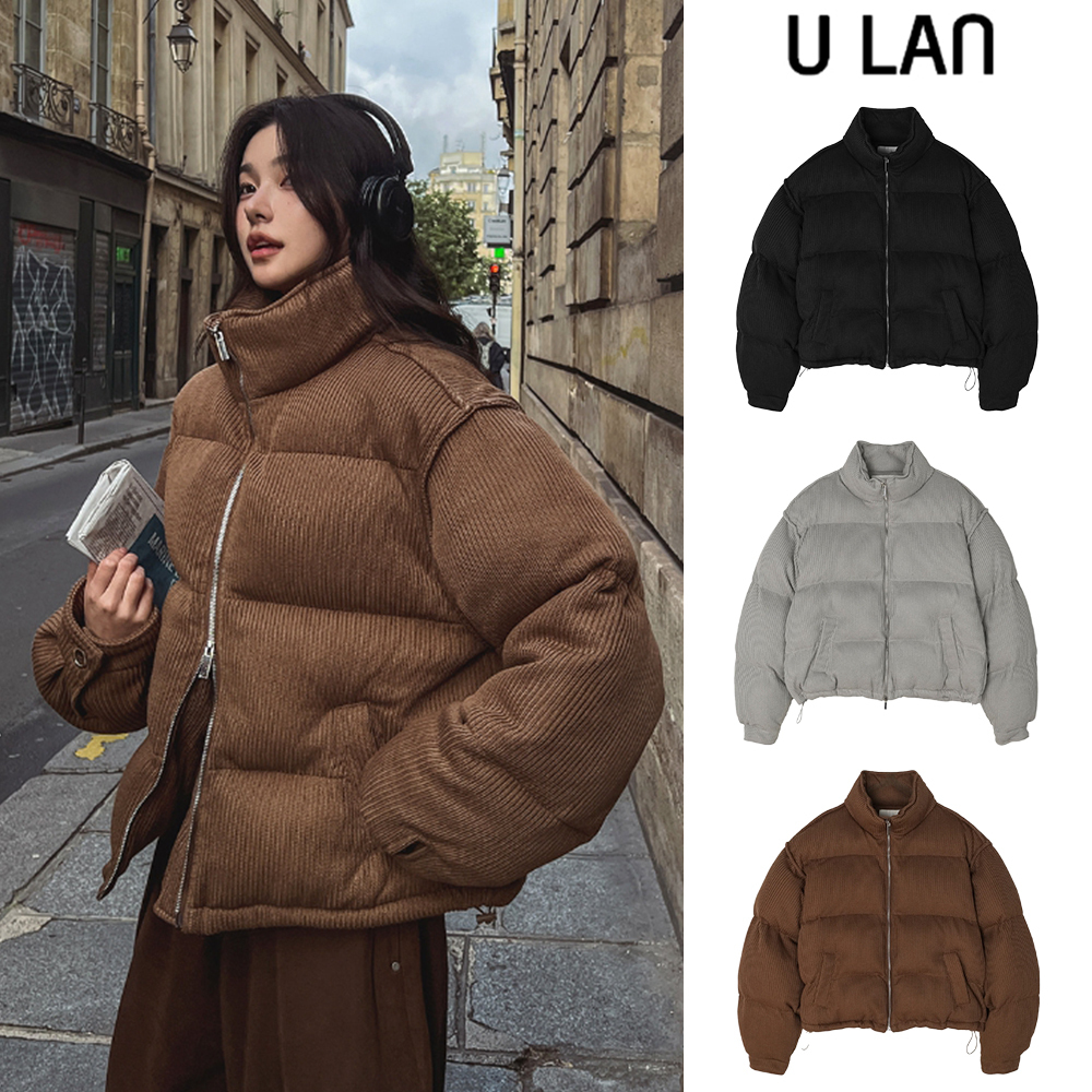 【U LAN】Most Two Way Corduroy Knit Padding