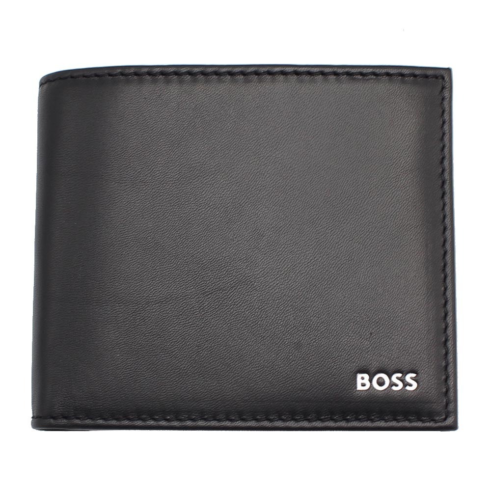 HUGO BOSS ボス 50519273 二つ折り財布 ブラック シープレザー