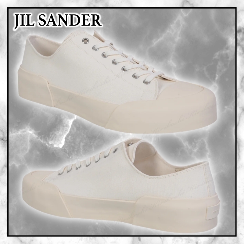 ◆JIL SANDER NEW◆レースアップ ロートップ スニーカー/White◆