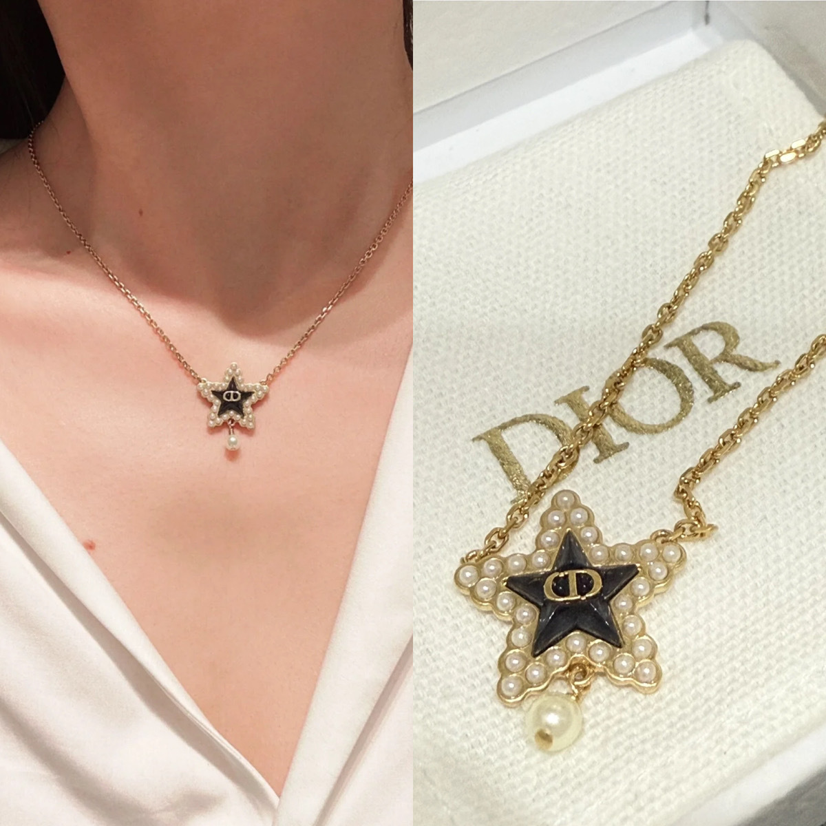 日本未入荷スターが可愛いDior\tPetit CD LuckyBaroqueネックレス