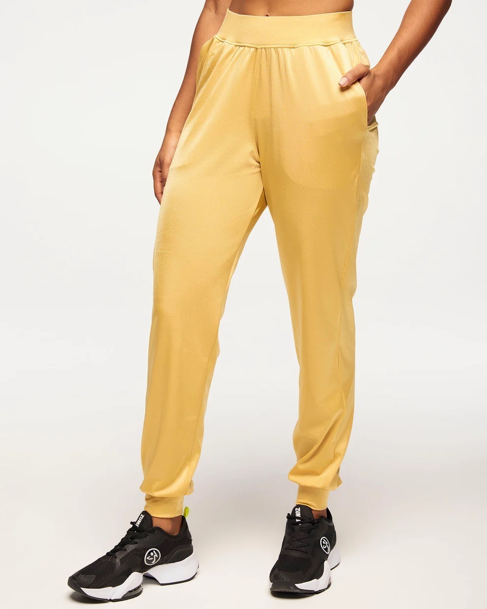 ◆11月新作◆Zumba Runway Harem Crop Pants-Gold