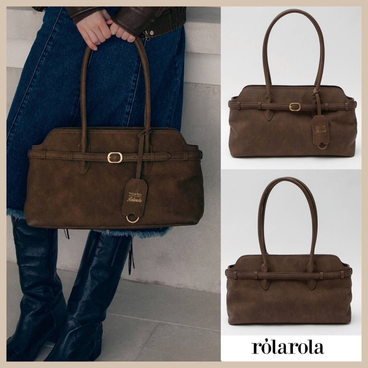 ● ROLAROLA ● 人気！BUCKLE TOTE BAG