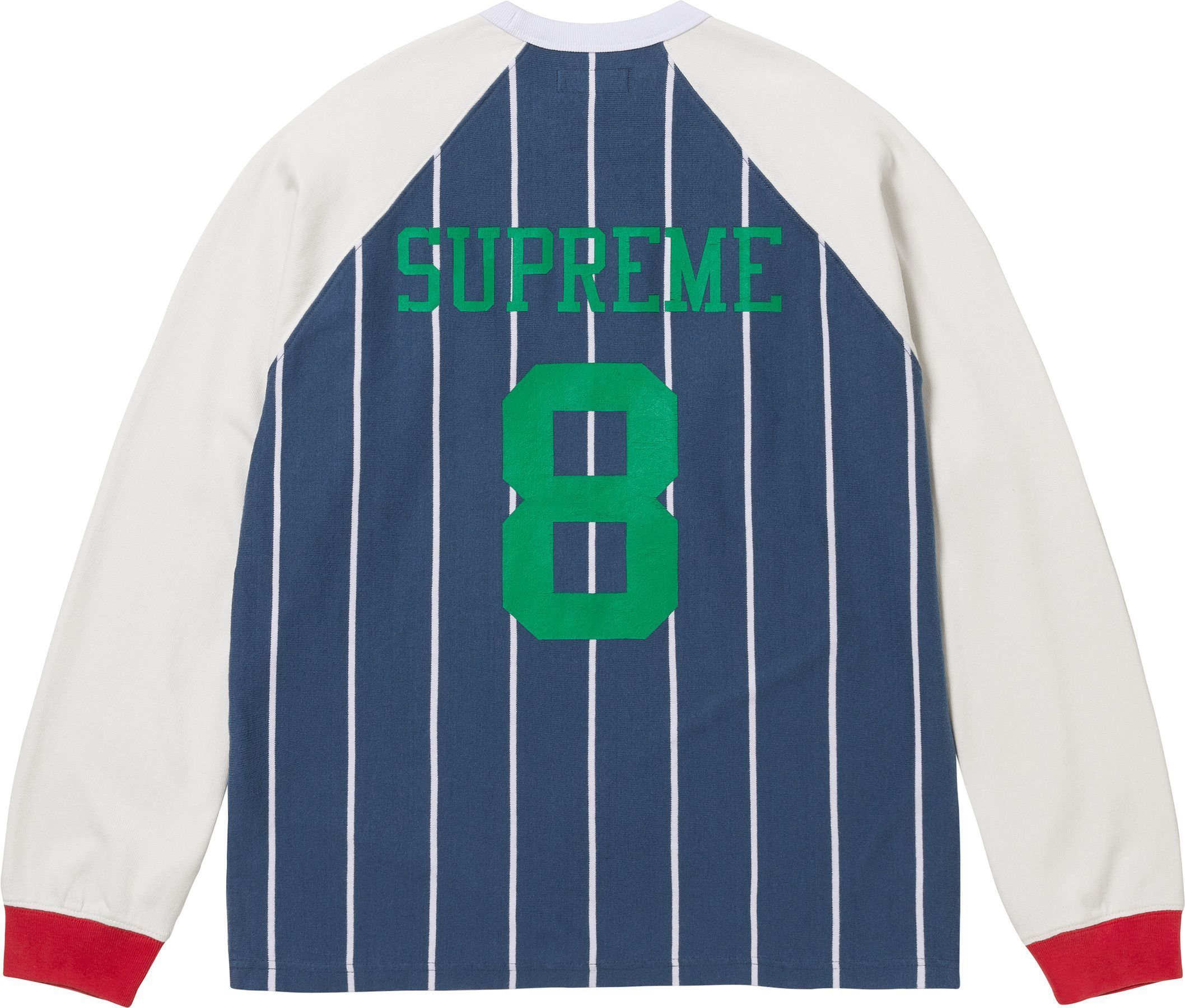 Supreme Stripe Raglan L/S Topシュプリーム長袖Tシャツ