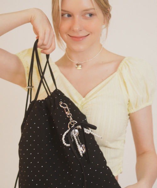 トートバッグ masmarulez Gym sack string bag Twilight black 5011172165