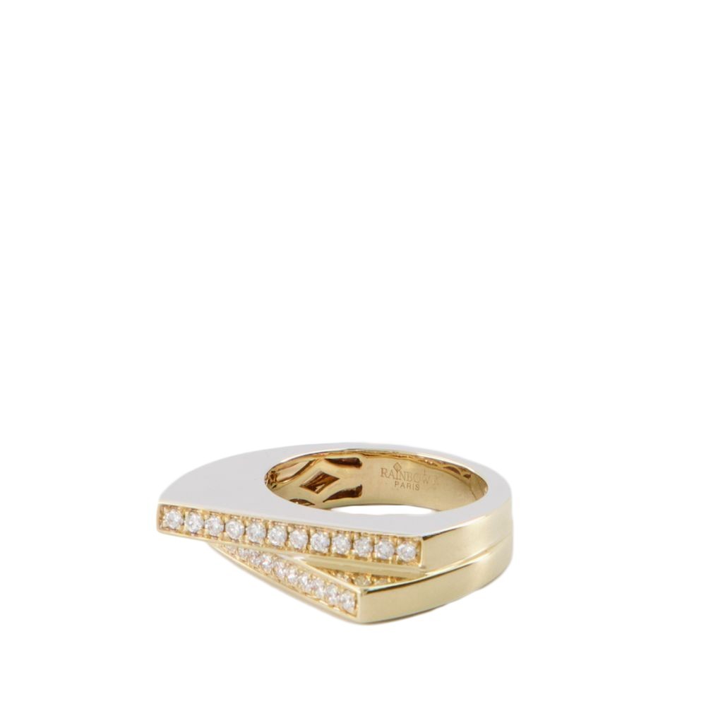 指輪・リング Rainbow K Handcuff Double Ring - Yellow - 9K Gold