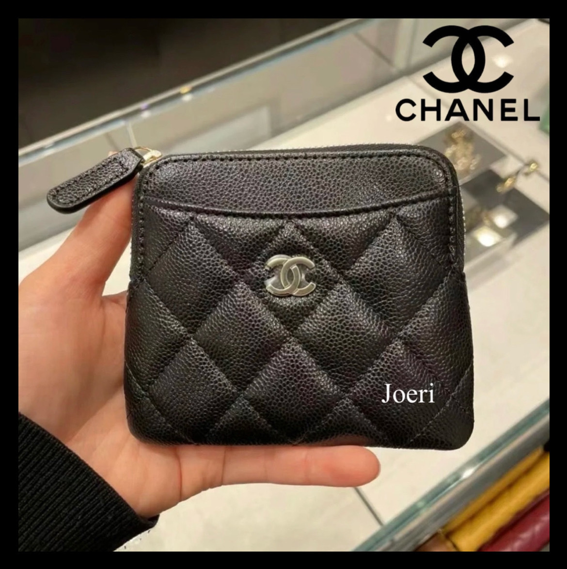 【クールな印象♪】CHANEL クラシックジップ付コインパース