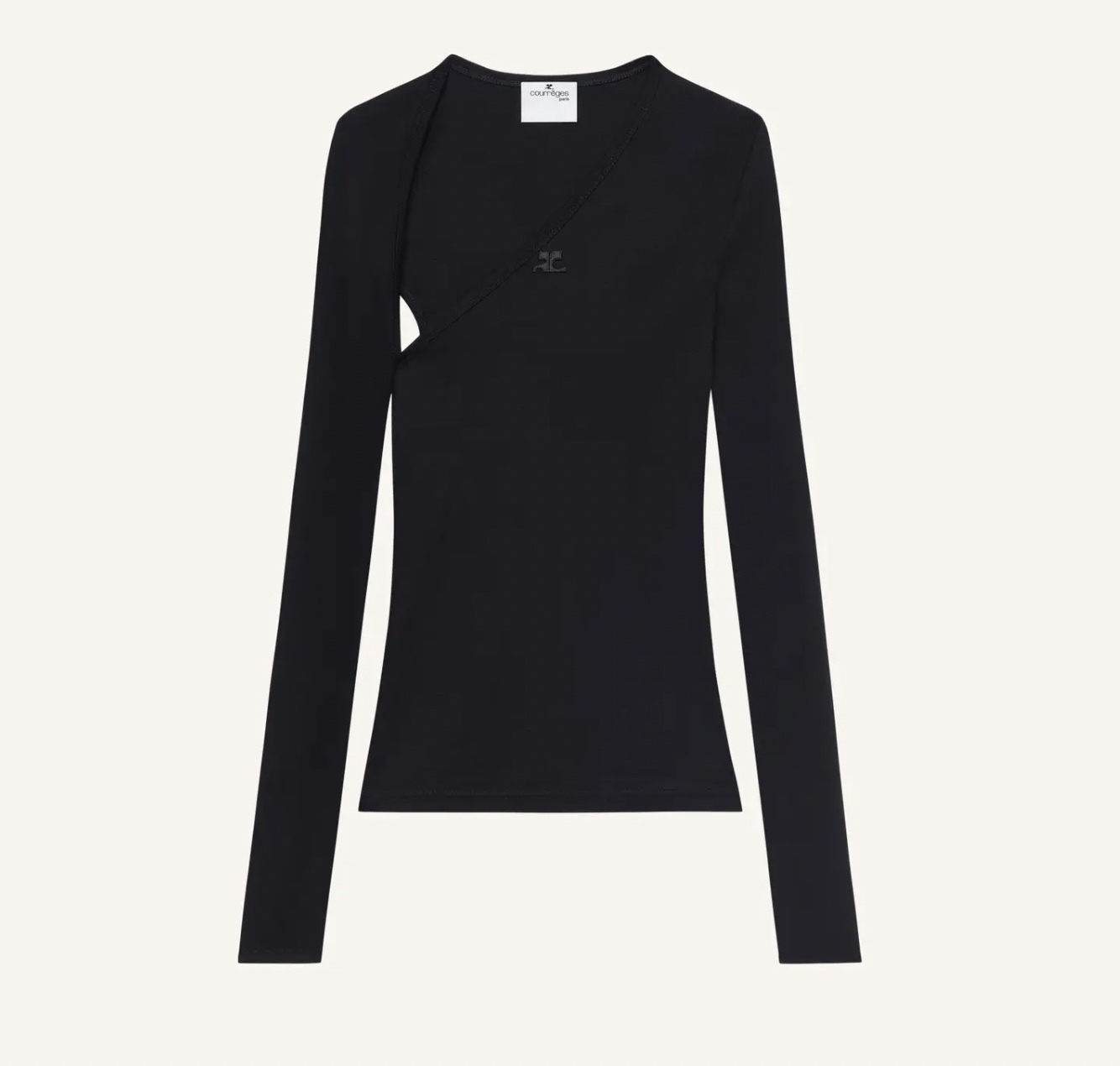 SALE《Courreges》SLASH CONTRAST ロングスリーブ T-SHIRT