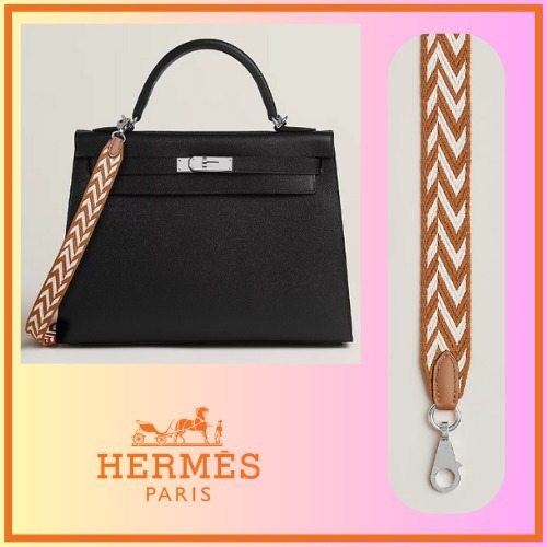 【HERMES】ショルダーストラップ ジグザグ バンドリエール
