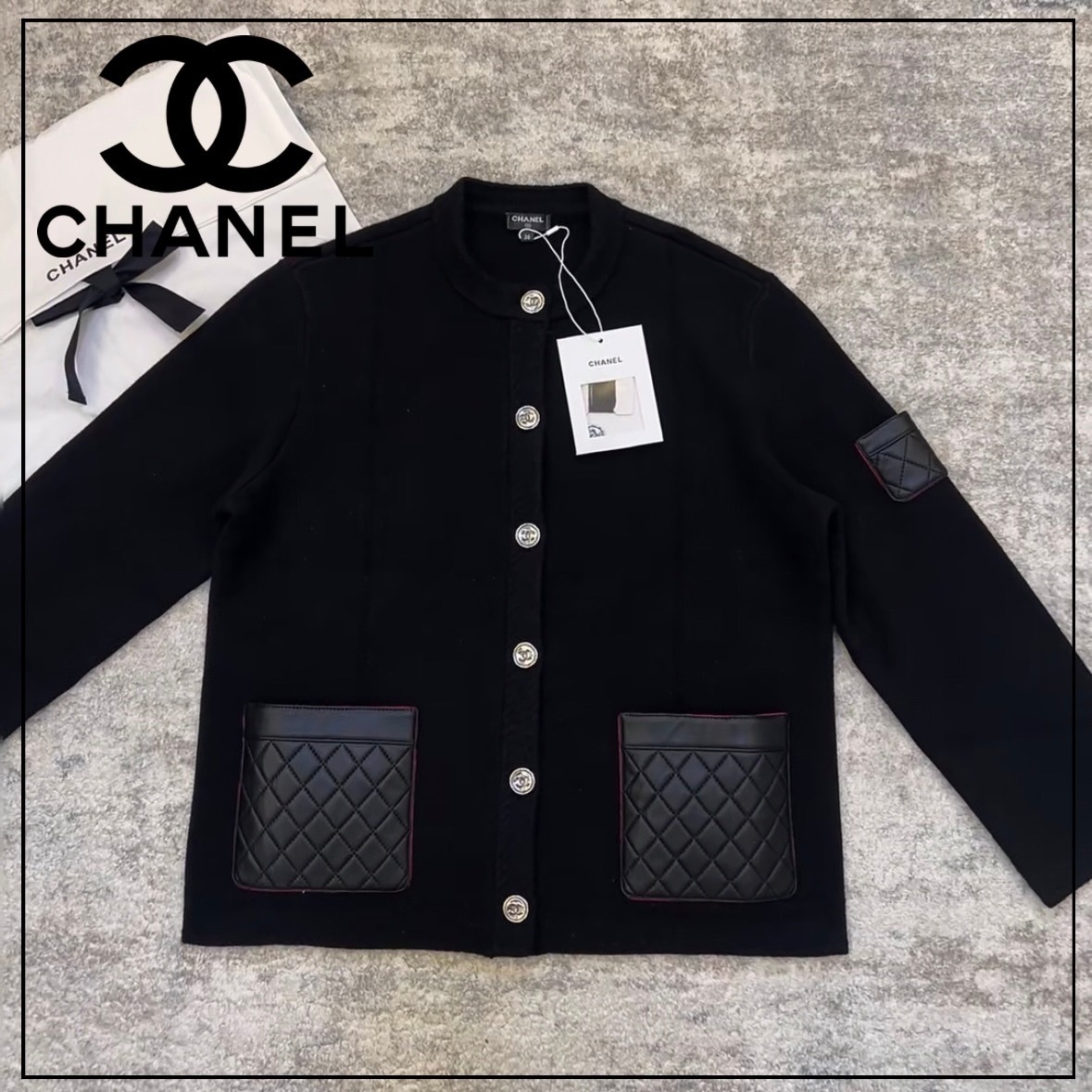 レザーポケットがオシャレな♡【CHANEL】24B ジャケット