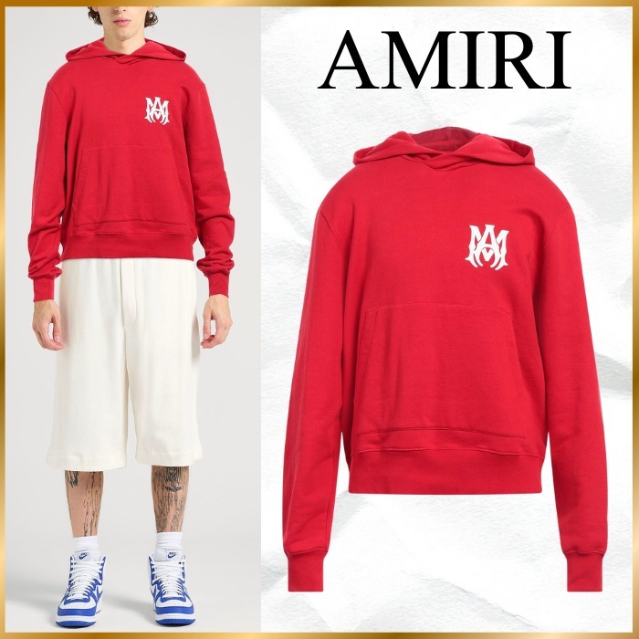大人気◆AMIRI◆MAロゴ フーディ レッド
