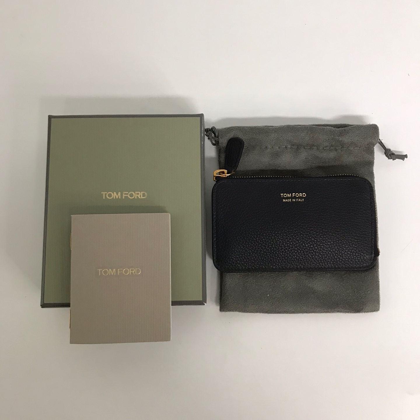 TOM FORD★ロゴ メンズファスナーカードケース_Y0238T