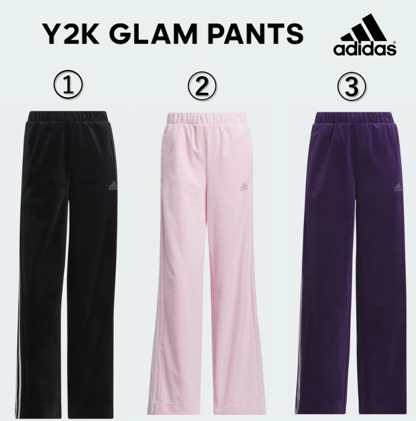 最新！☆アディダスレディース☆Y2K Glam Pants☆選べる３色