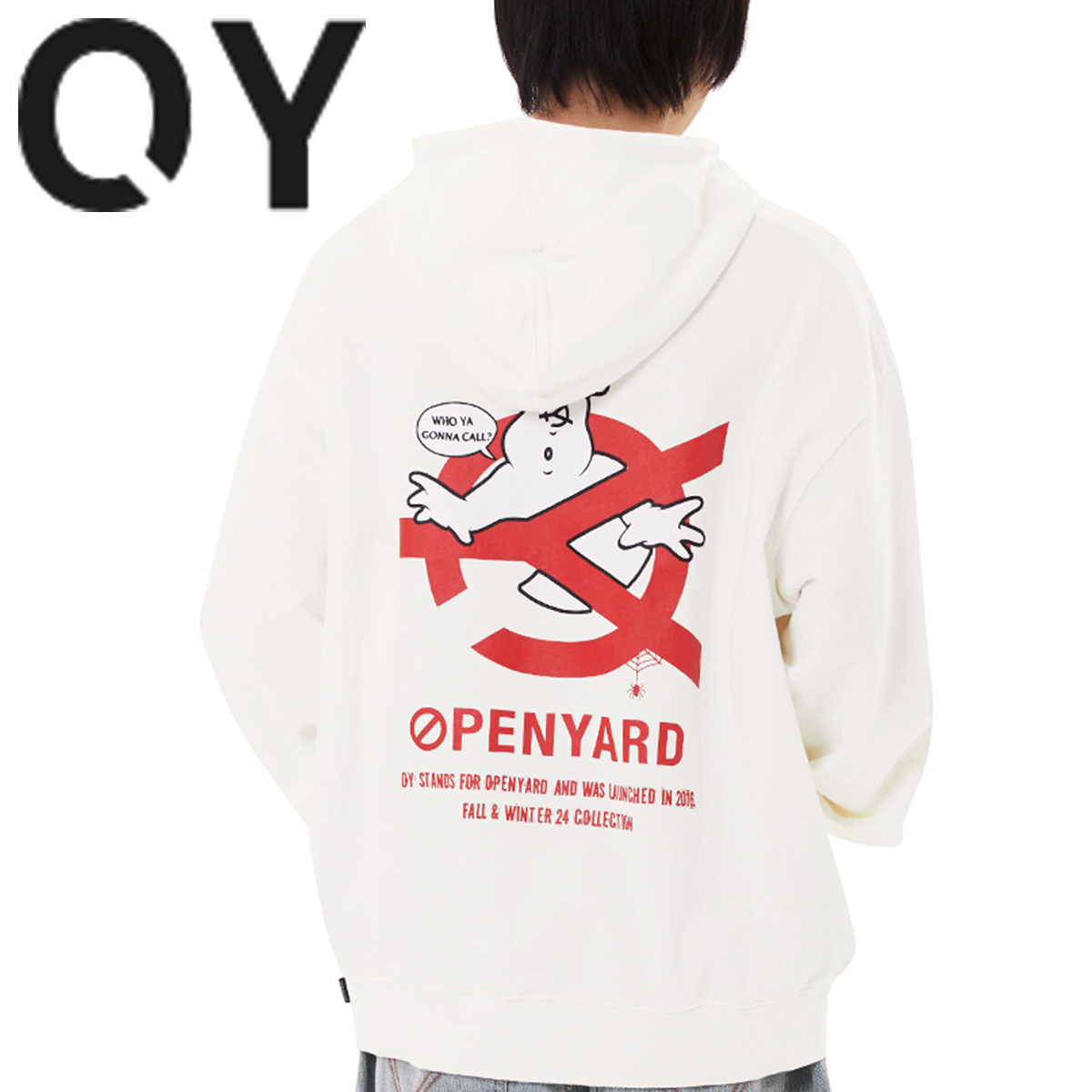★OY★GHOST LOGO HOODIE - WHITE★正規品/韓国直送料込/人気
