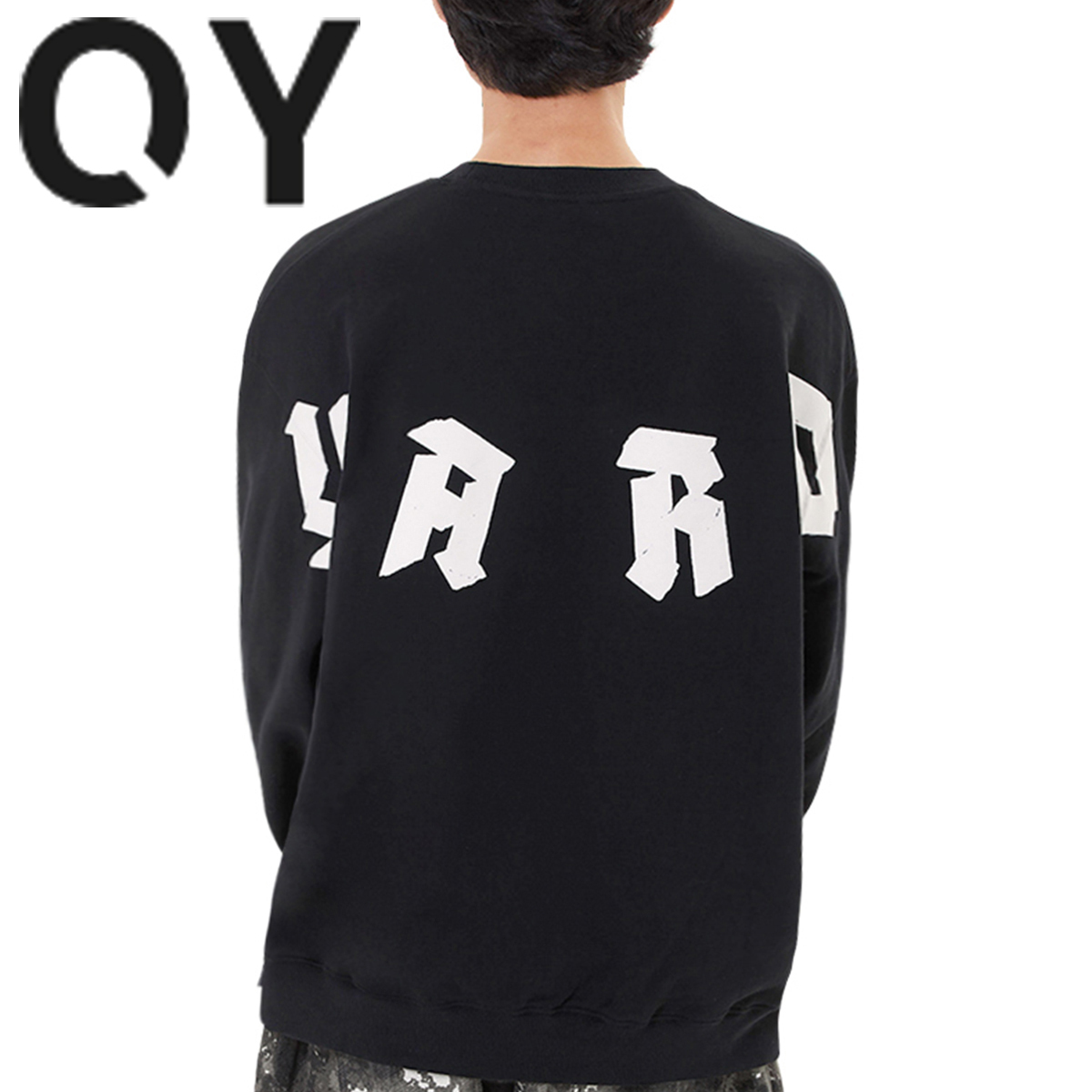 ★OY★U-SHAPED LARGE LOGO MTM - BLACK★正規品/韓国直送料込
