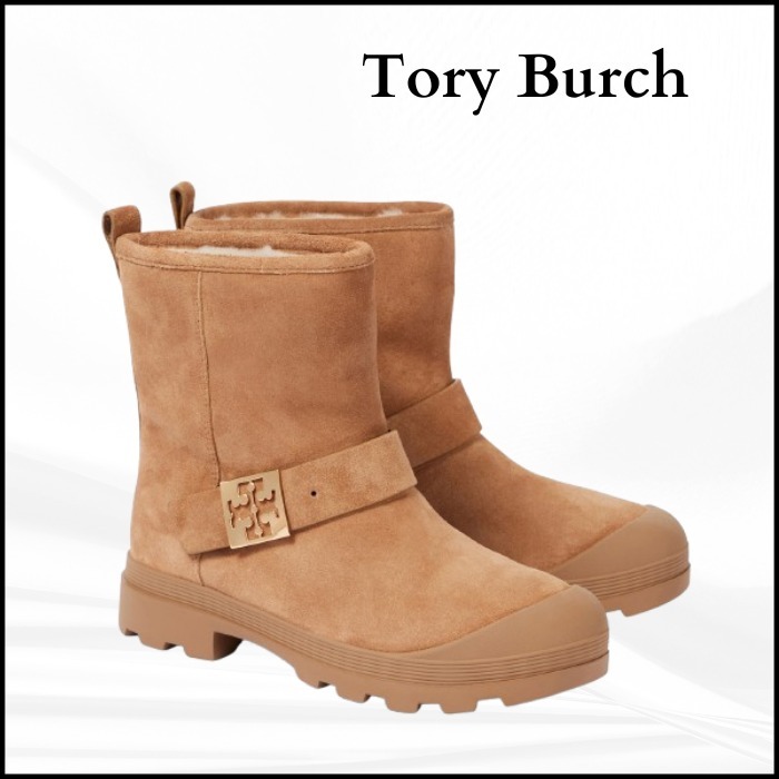 【Tory Burch】スエード プラットフォーム アンクルブーツ
