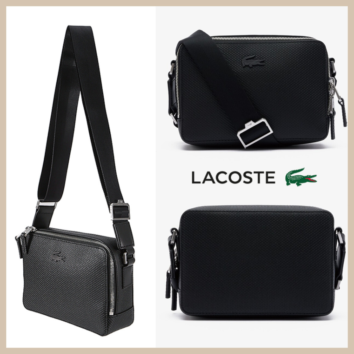 LACOSTE ★ CHANTACO Small Reporter Bag 無料送料