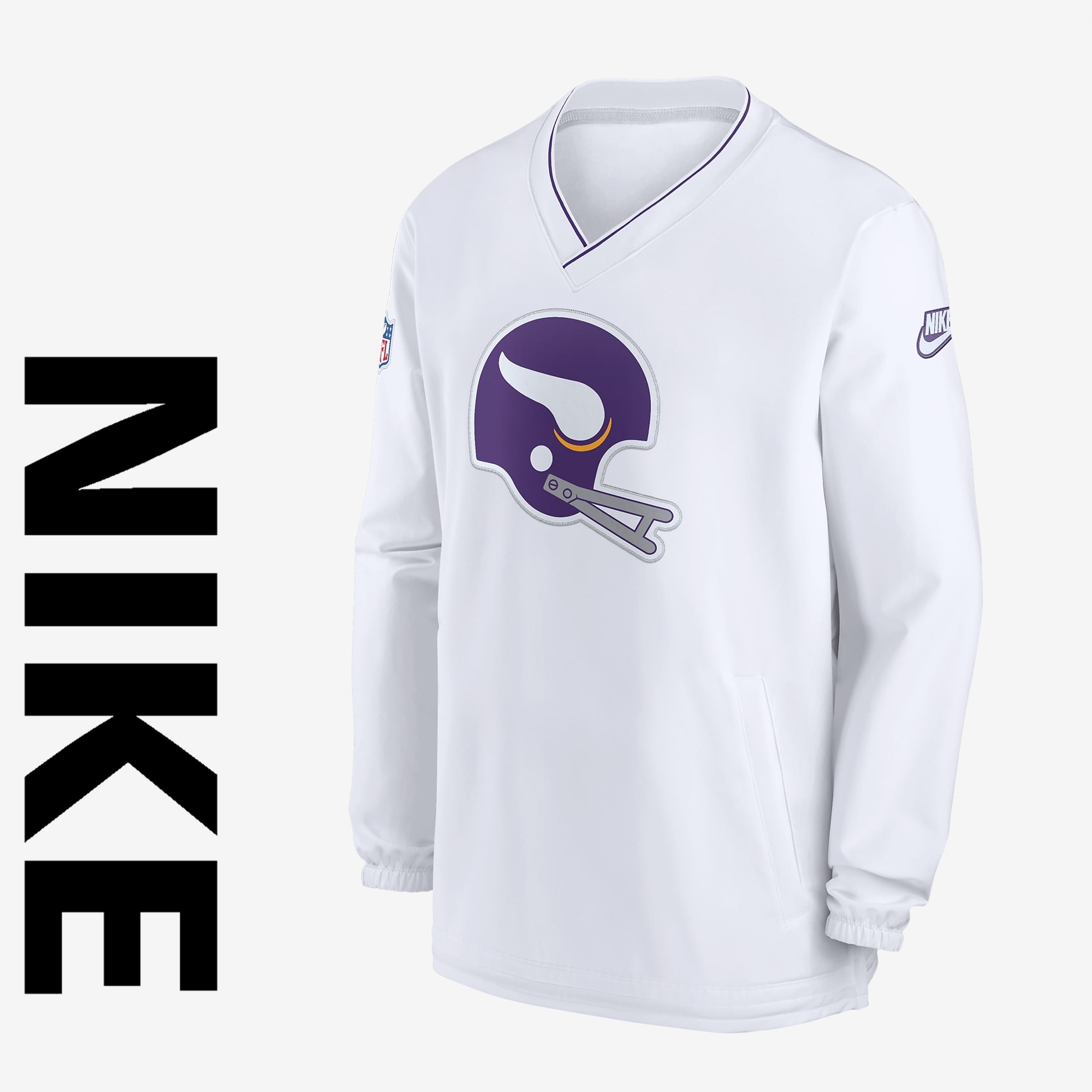 【Nike】 Minnesota Vikings Logo NFL Long-Sleeve Windshirt