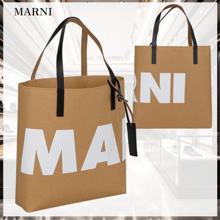【MARNI】ロゴトートバッグ ショッパーバッグ