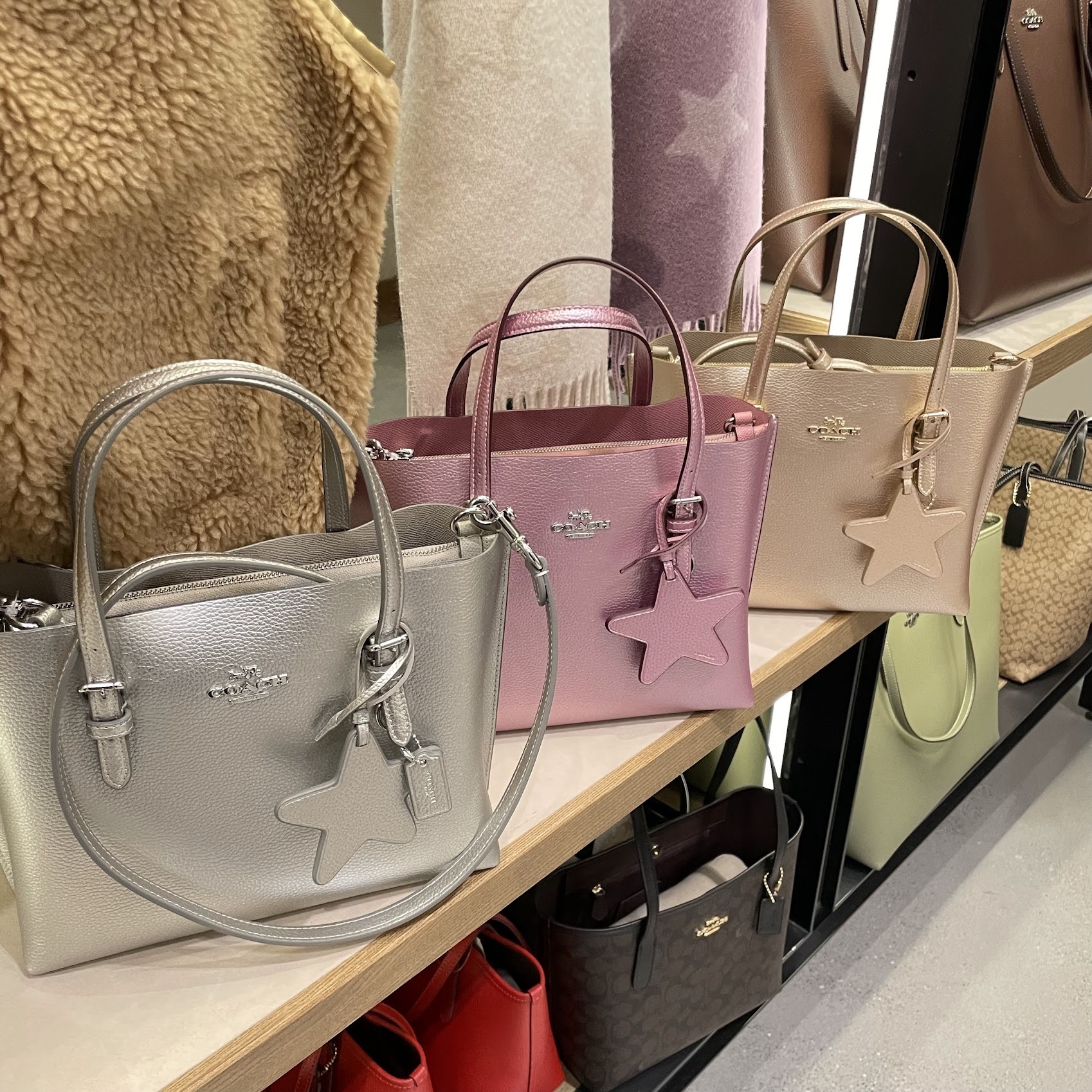 新作 チャーム付き★COACH モリー トート バッグ 25 CX253