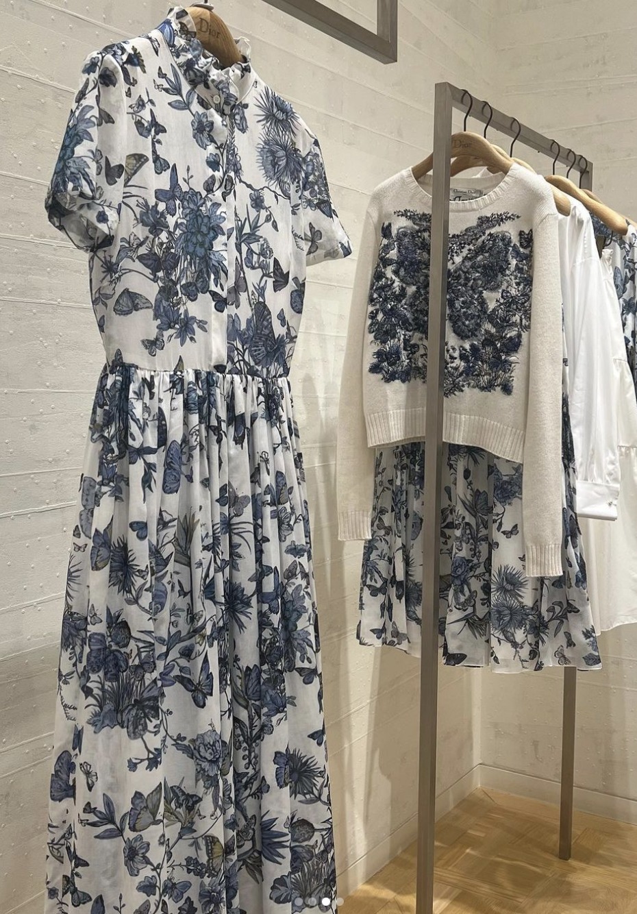 [DIOR]セール！24SS Toile de Jouy Mexicoシャツワンピ