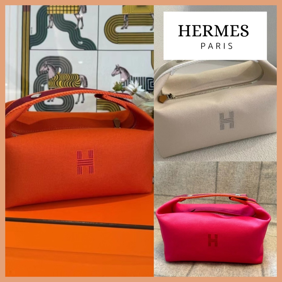 映える色が可愛い【HERMES】ブリッドアブラック ポーチ PM