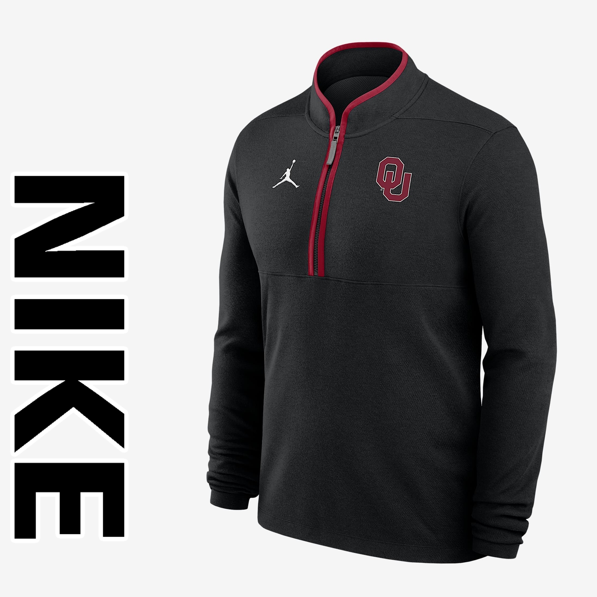 【Nike】Oklahoma Sooners Victory Jordan Zip Long-Sleeve Top