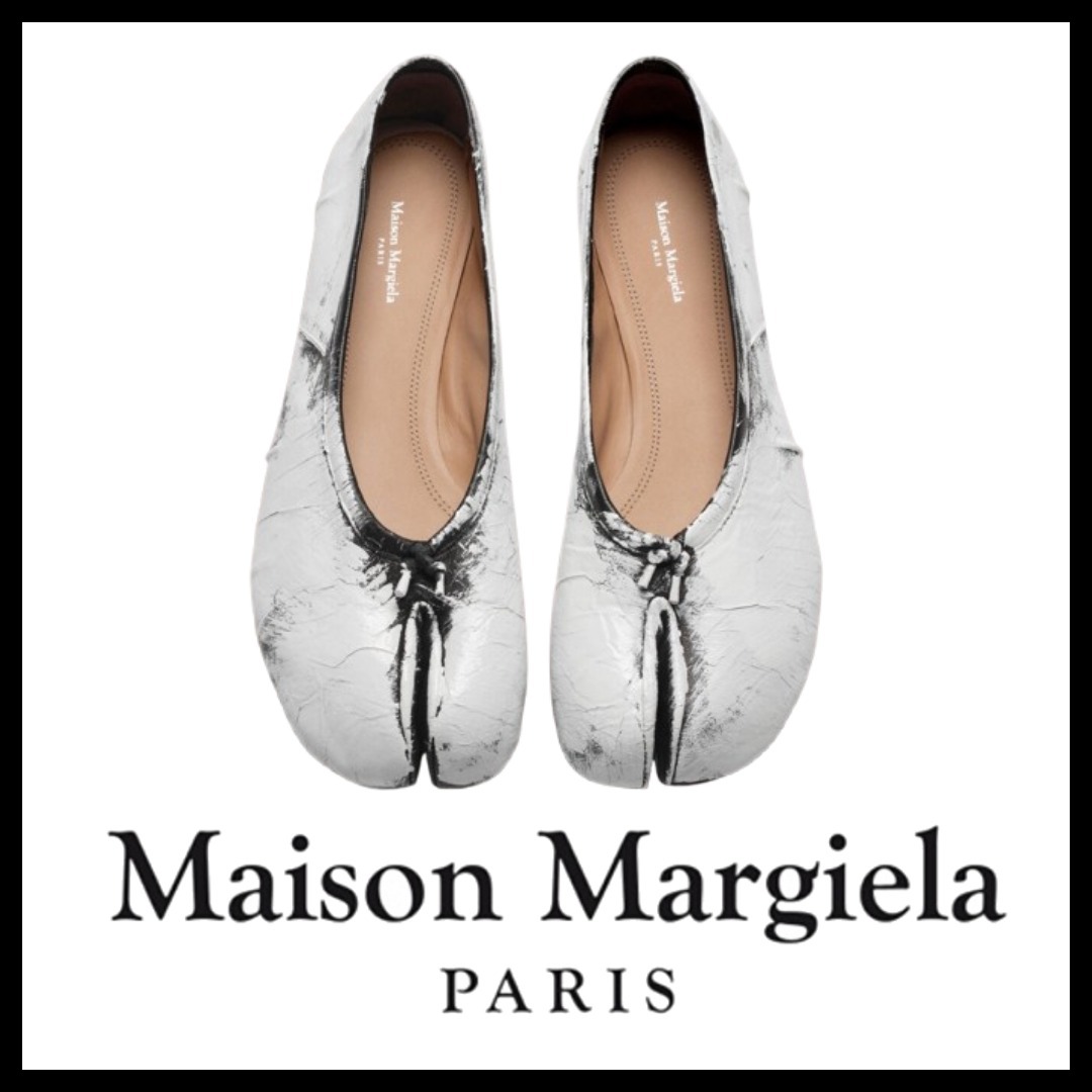 Maison Margiela 足袋 タビニューバレエシューズ/Black/38