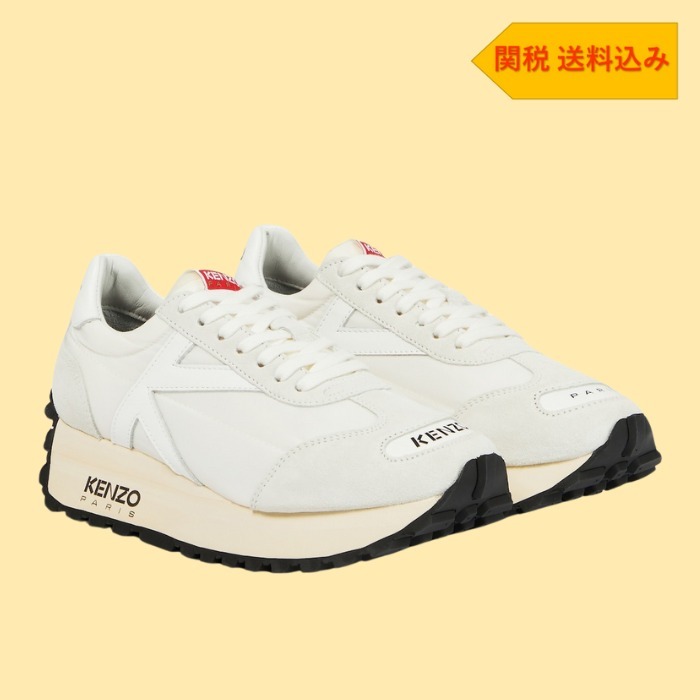 【KENZO】ケンゾスマイル ラン スエード スニーカー